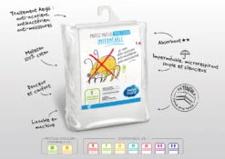 Protège Matelas Anti-acariens Imperméable Molleton 100% Coton 10 Protège Matelas Anti-acariens Imperméable Molleton 100% Coton -Magasin De Literie 3377720089712 pm no mie aegis 80x190 200 cm visuel 5