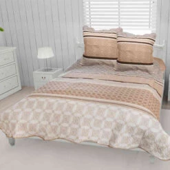 Couvre-lit Amanda + 2 Taies D'oreillers