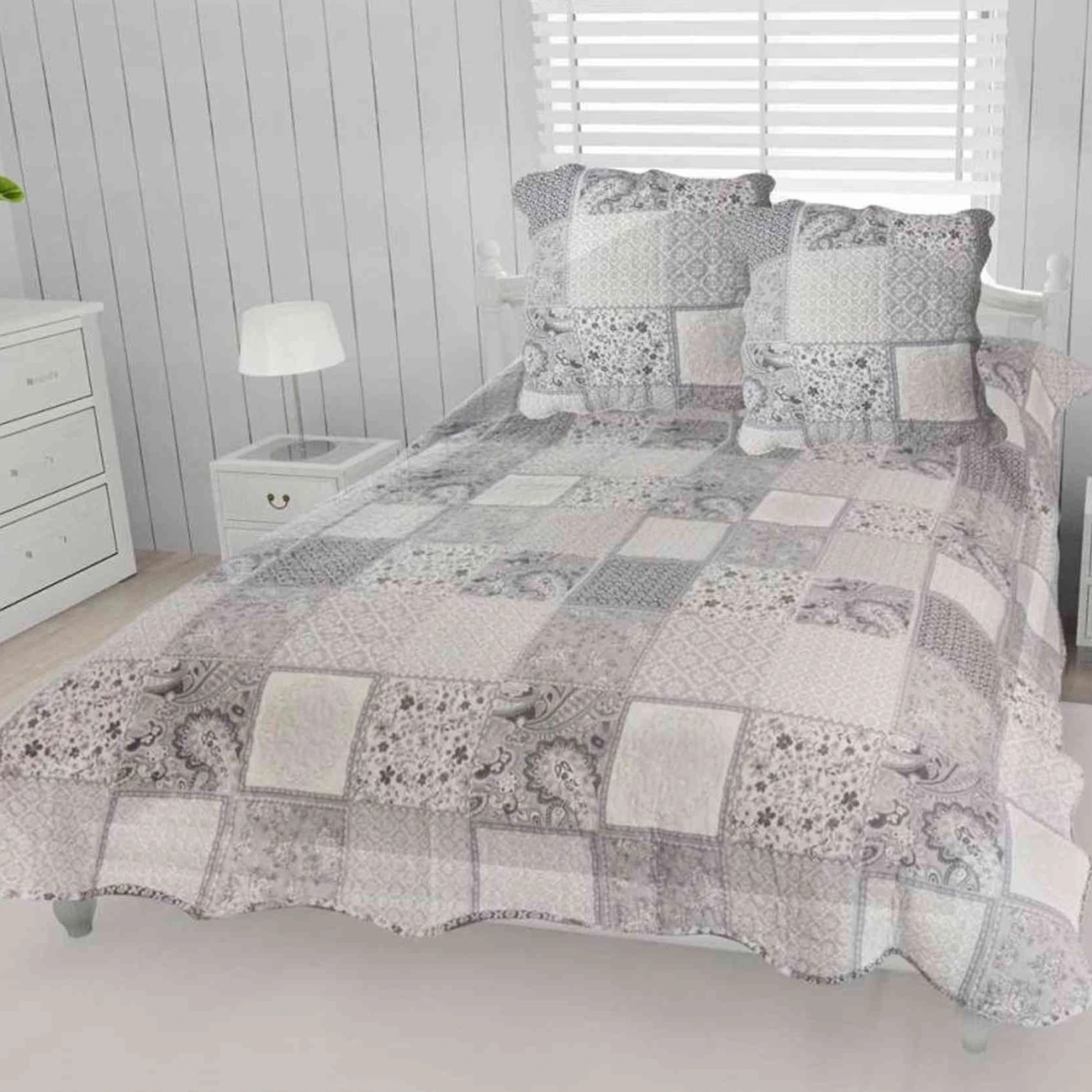 Couvre-lit Aurore + 2 Taies D'oreillers 3 Couvre-lit Aurore + 2 Taies D'oreillers