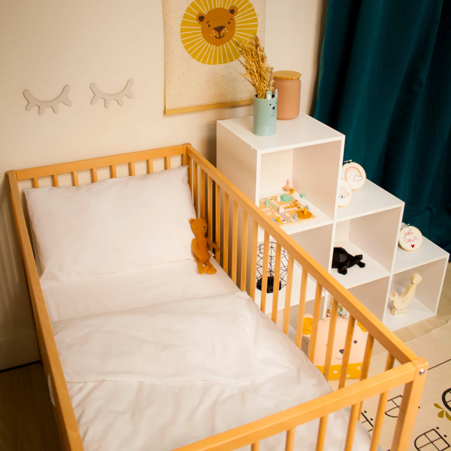 Drap Housse Bébé 100% Coton Biologique Bonnet 15 Cm 12 Drap Housse Bébé 100% Coton Biologique Bonnet 15 Cm – Image 10