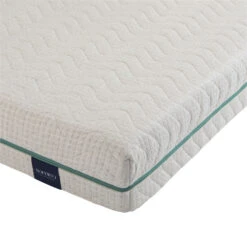 Ensemble Matelas Naturel Latex Naturel, Sommier, Pieds, Couette Et Oreiller Aube 700 - SOMEO -Magasin De Literie aube 700 zoom lateral fond blanc 6 25