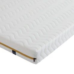 Ensemble Matelas Mousse, Sommier, Pieds, Tête De Lit, Couette Et Oreiller Aurore 200 - SOMEO 28 Ensemble Matelas Mousse, Sommier, Pieds, Tête De Lit, Couette Et Oreiller Aurore 200 - SOMEO -Magasin De Literie aurore 200 zoom lateral fond blanc 1 5