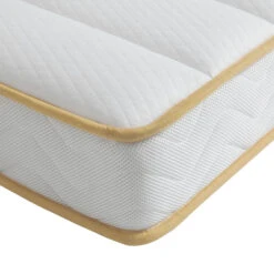 Ensemble Matelas Mousse, Sommier Lune Et Pieds Aurore 300 - SOMEO -Magasin De Literie aurore 300 zoom ganse zip fond blanc 33