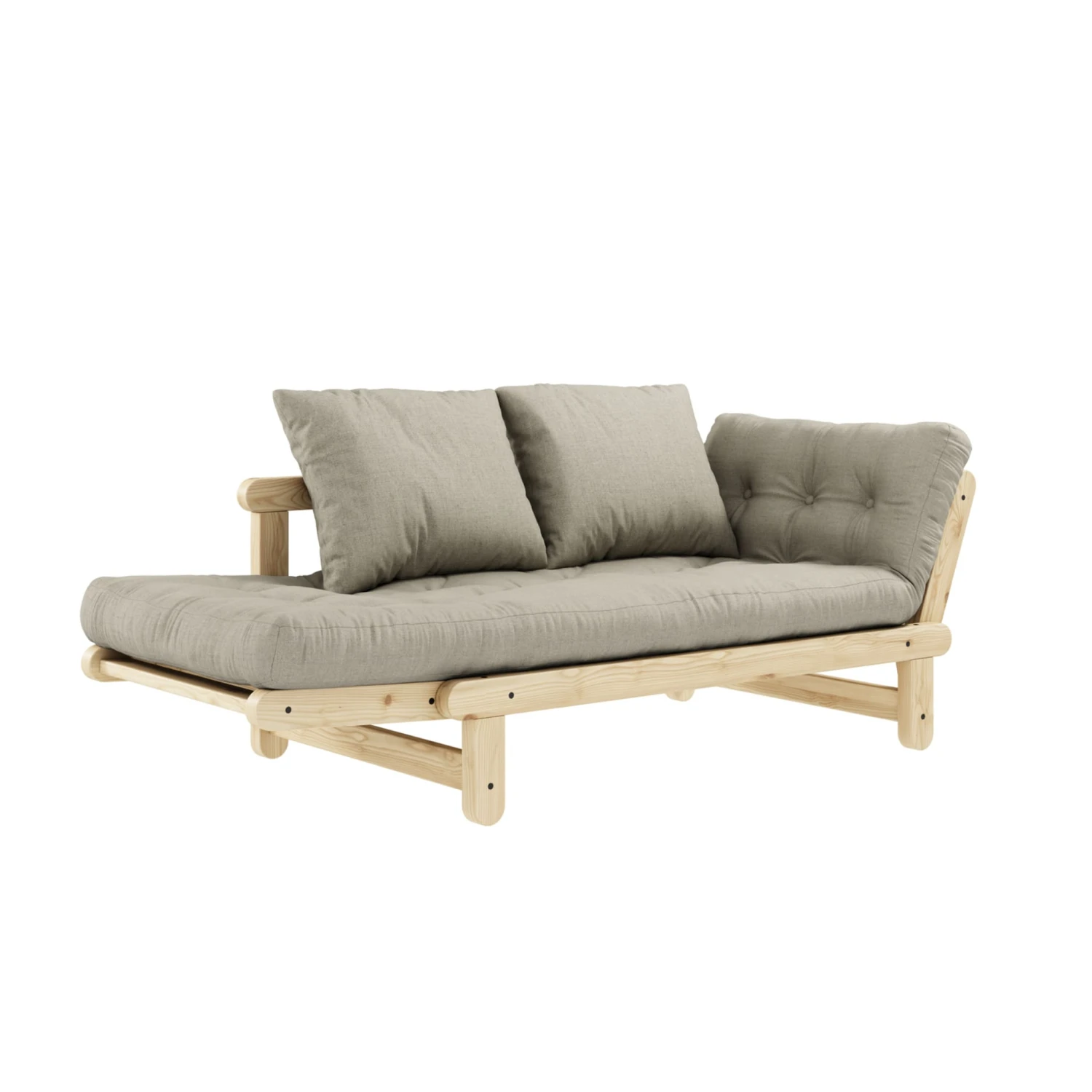 Banquette Ajustable BEAT En Pin Massif Naturel Matelas Inclus 75x200 6 Banquette Ajustable BEAT En Pin Massif Naturel Matelas Inclus 75x200 – Image 4