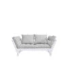 Banquette Ajustable BEAT En Pin Massif Blanc Matelas Inclus 75x200 2 Banquette Ajustable BEAT En Pin Massif Blanc Matelas Inclus 75x200 -Magasin De Literie beat blanc fond blanc 1