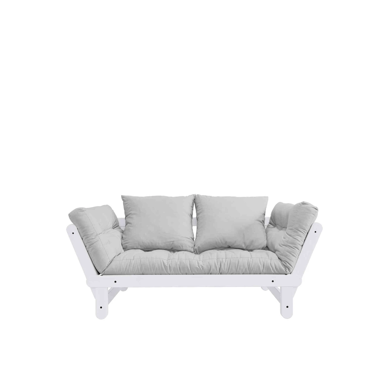 Banquette Ajustable BEAT En Pin Massif Blanc Matelas Inclus 75x200 3 Banquette Ajustable BEAT En Pin Massif Blanc Matelas Inclus 75x200