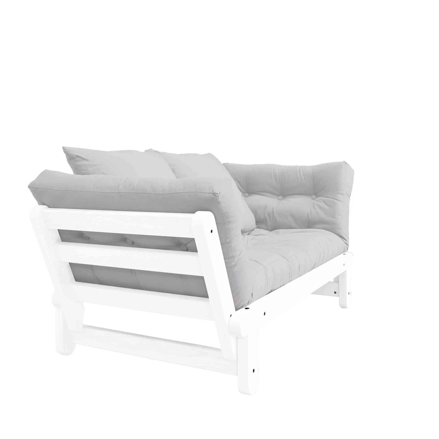 Banquette Ajustable BEAT En Pin Massif Blanc Matelas Inclus 75x200 6 Banquette Ajustable BEAT En Pin Massif Blanc Matelas Inclus 75x200 – Image 4