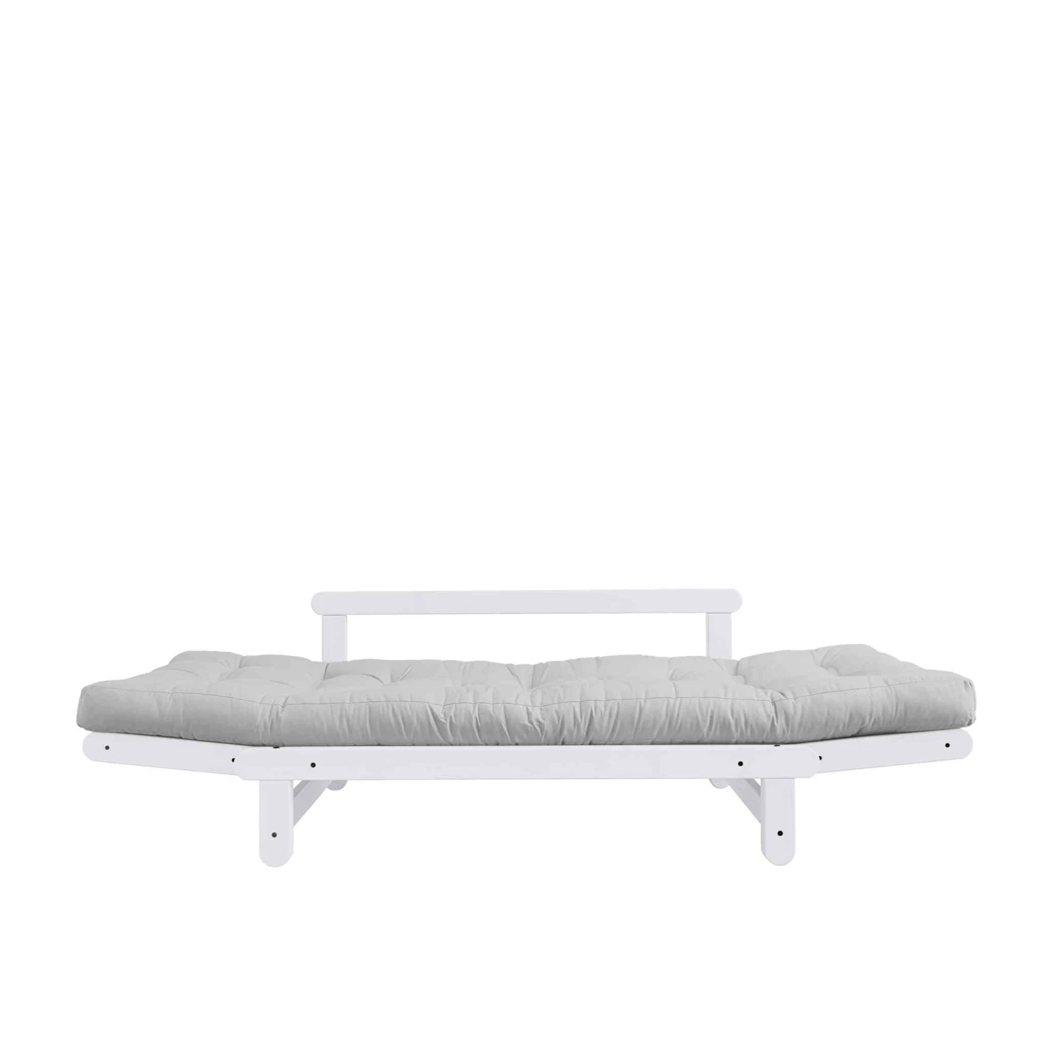 Banquette Ajustable BEAT En Pin Massif Blanc Matelas Inclus 75x200 5 Banquette Ajustable BEAT En Pin Massif Blanc Matelas Inclus 75x200 – Image 3