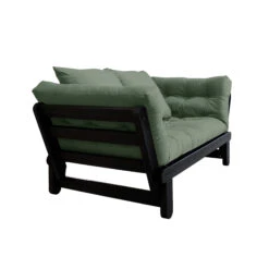 Banquette Ajustable BEAT En Pin Massif Noir Matelas Inclus 75x200 11 Banquette Ajustable BEAT En Pin Massif Noir Matelas Inclus 75x200 -Magasin De Literie beat vert fond blanc 1