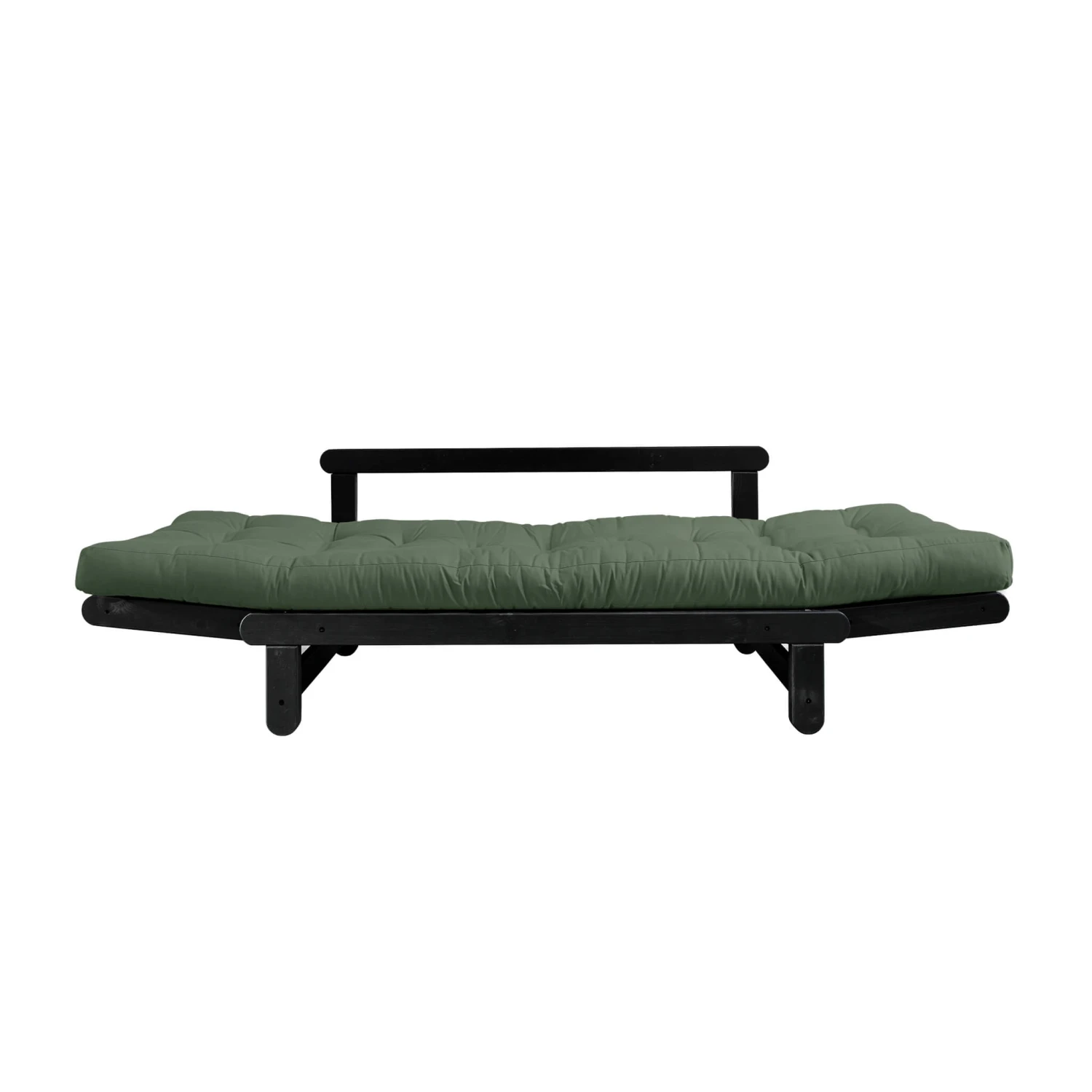 Banquette Ajustable BEAT En Pin Massif Noir Matelas Inclus 75x200 5 Banquette Ajustable BEAT En Pin Massif Noir Matelas Inclus 75x200 – Image 3