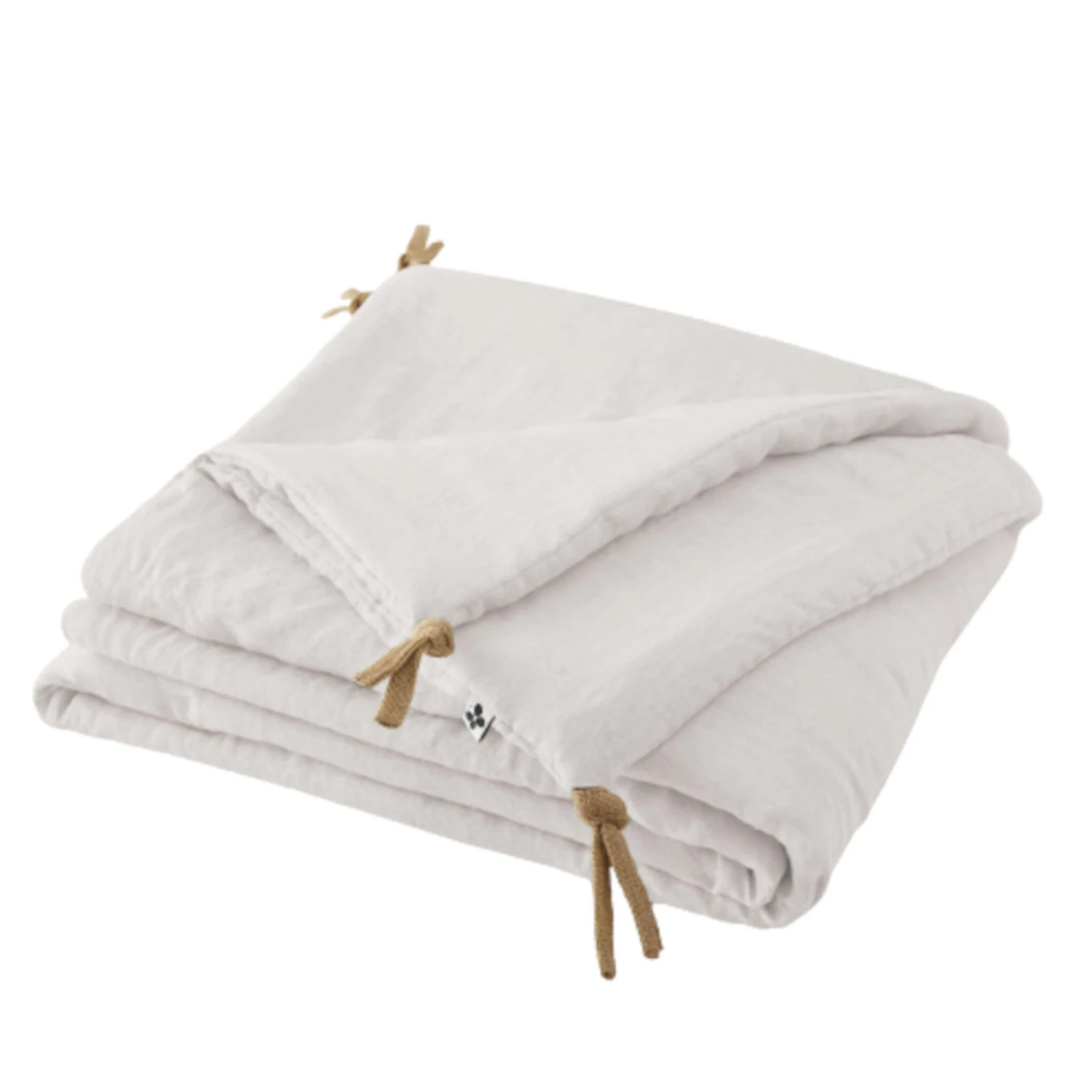 Couvre-lit à Nouettes Lin Lavé 4 Couvre-lit à Nouettes Lin Lavé – Image 2