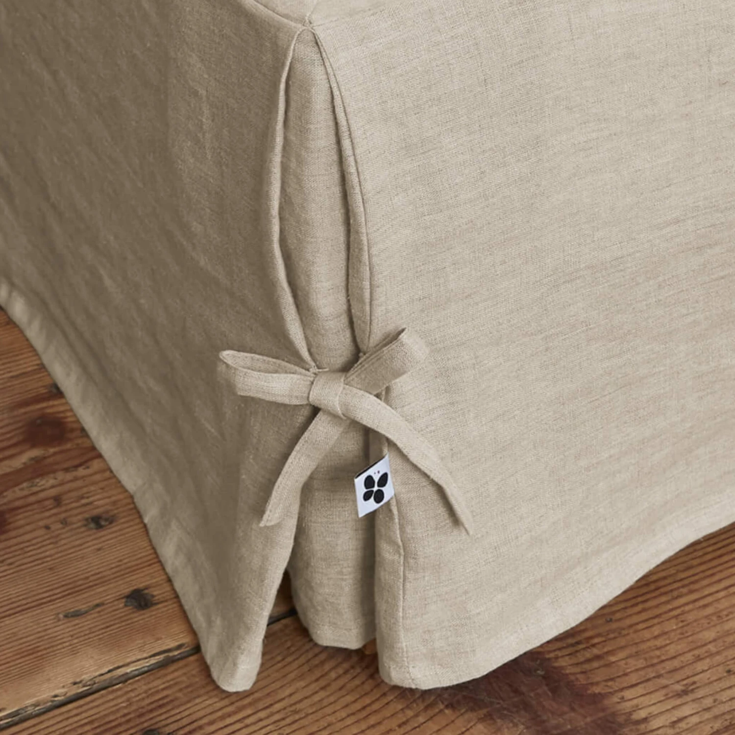 Cache-sommier à Nouettes Lin Lavé 7 Cache-sommier à Nouettes Lin Lavé – Image 5