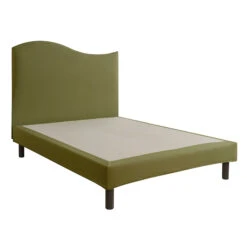 Cache-sommier Intégral 100% Coton Vert Mousse -Magasin De Literie cache sommier mousse fond blanc 5