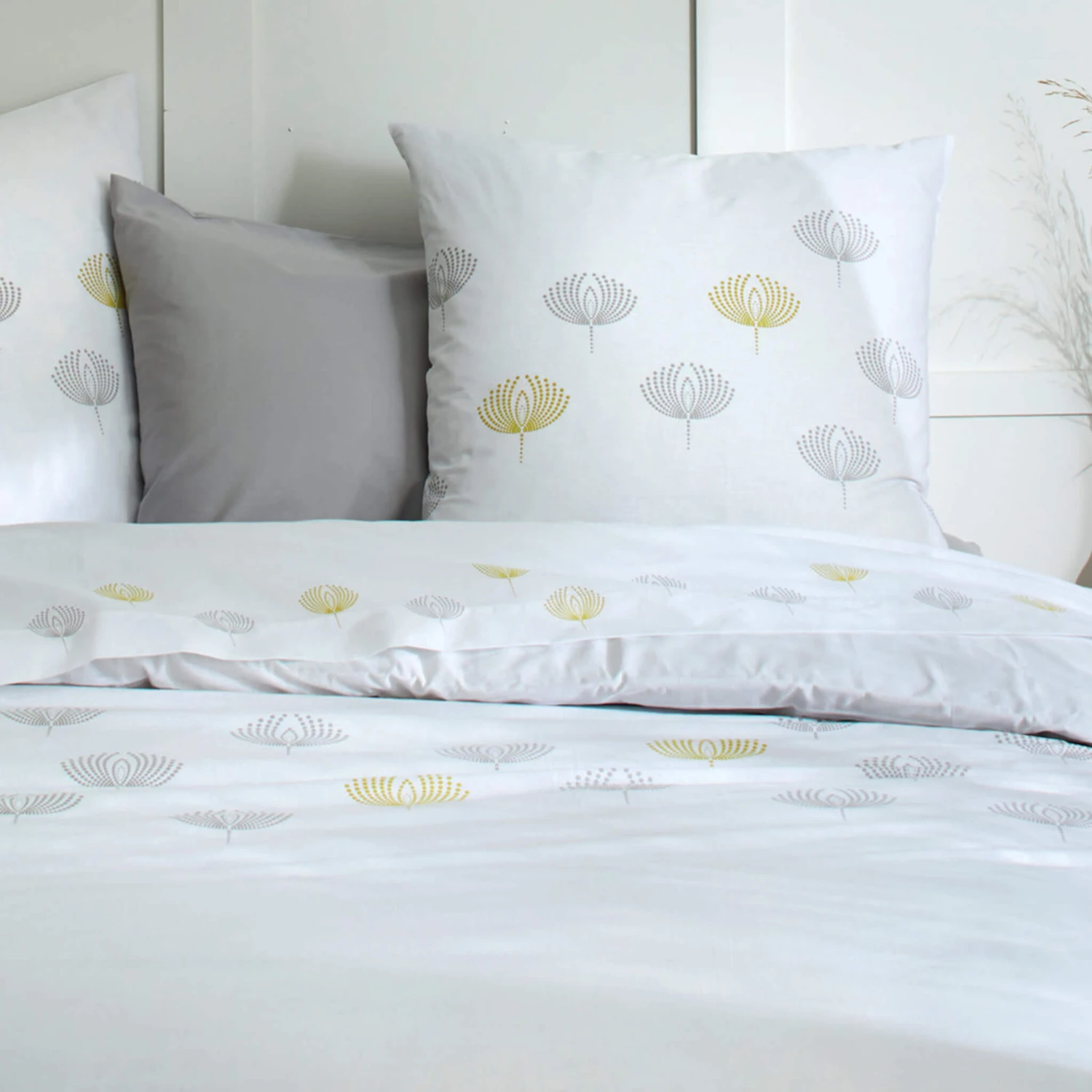 Parure De Lit Percale Cammy Gris 4 Parure De Lit Percale Cammy Gris – Image 2