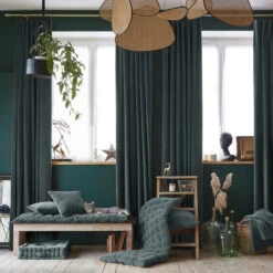 Rideau à Pinces Velours 140x270 Cm 7 Rideau à Pinces Velours 140x270 Cm -Magasin De Literie cesar amb1 ardoise min