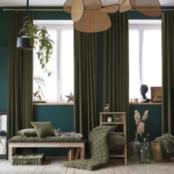 Rideau à Pinces Velours 140x270 Cm 9 Rideau à Pinces Velours 140x270 Cm -Magasin De Literie cesar amb1 thym min