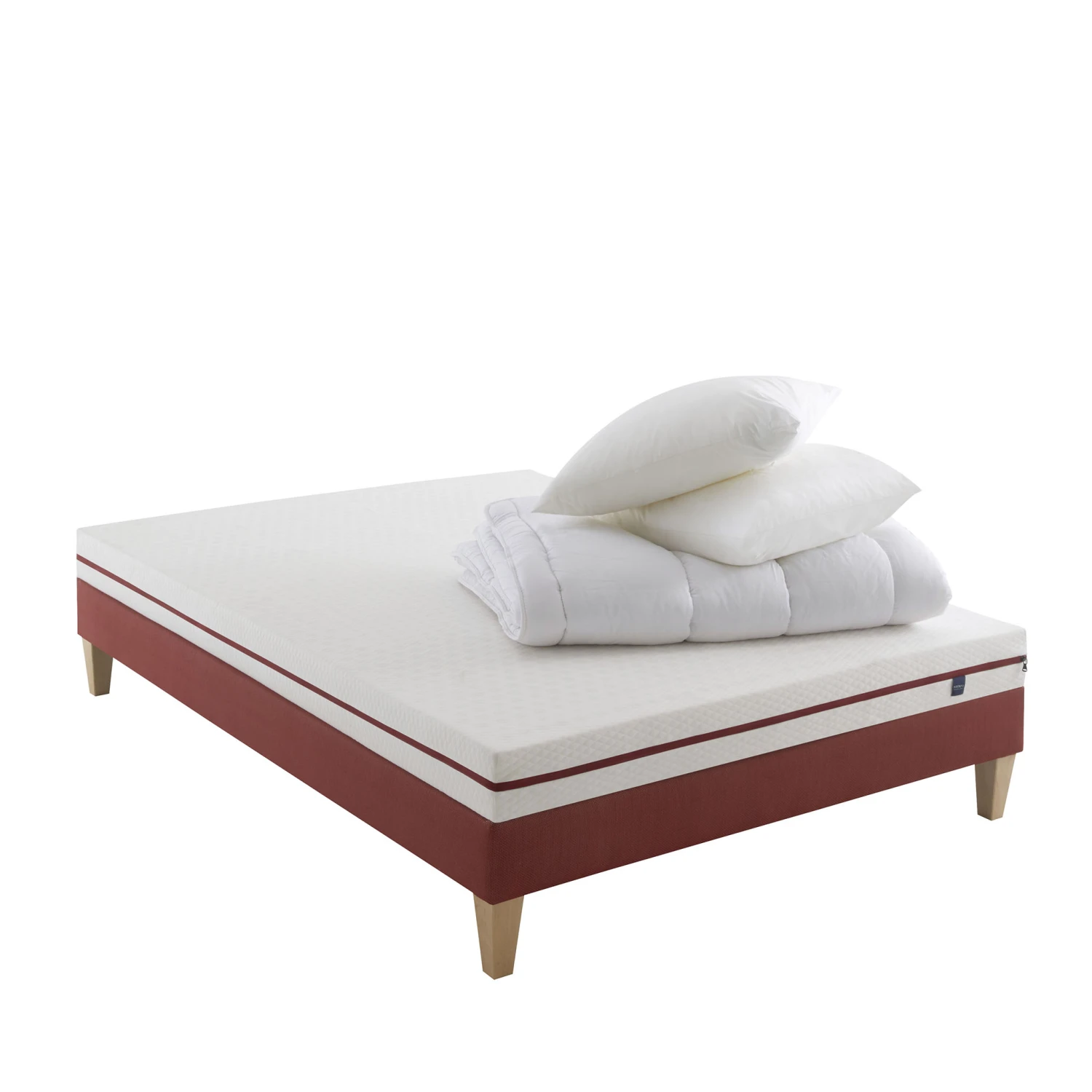 Ensemble Matelas Junior 100% Latex, Sommier, Pieds, Couette Et Oreiller Crépuscule 200 - SOMEO 3 Ensemble Matelas Junior 100% Latex, Sommier, Pieds, Couette Et Oreiller Crépuscule 200 - SOMEO