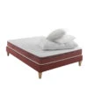 Ensemble Matelas 100% Latex, Sommier, Pieds, Couette Et Oreiller Crépuscule 500 - SOMEO 2 Ensemble Matelas 100% Latex, Sommier, Pieds, Couette Et Oreiller Crépuscule 500 - SOMEO -Magasin De Literie crepuscule 500 mat som cou or 3 4 fond blanc