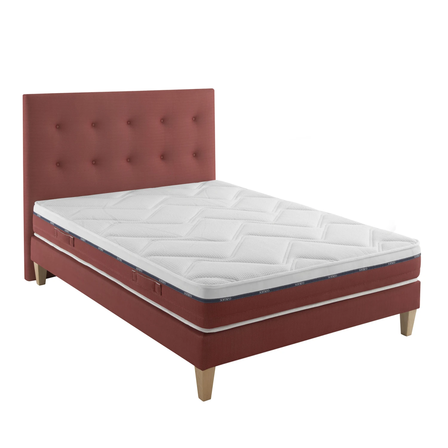 Ensemble Matelas 100% Latex, Sommier, Pieds Et Tête De Lit Crépuscule 600 - SOMEO 3 Ensemble Matelas 100% Latex, Sommier, Pieds Et Tête De Lit Crépuscule 600 - SOMEO