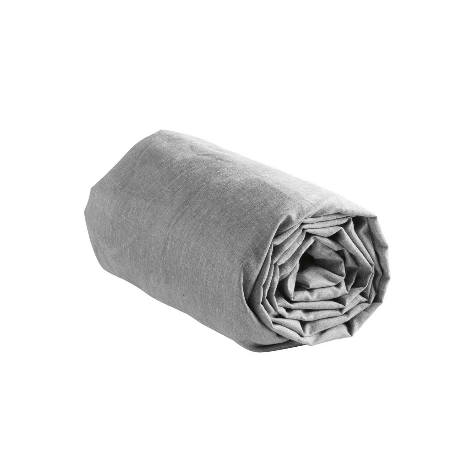 Drap Housse Polycoton Actually Gris Bonnet 30 Cm 5 Drap Housse Polycoton Actually Gris Bonnet 30 Cm – Image 3