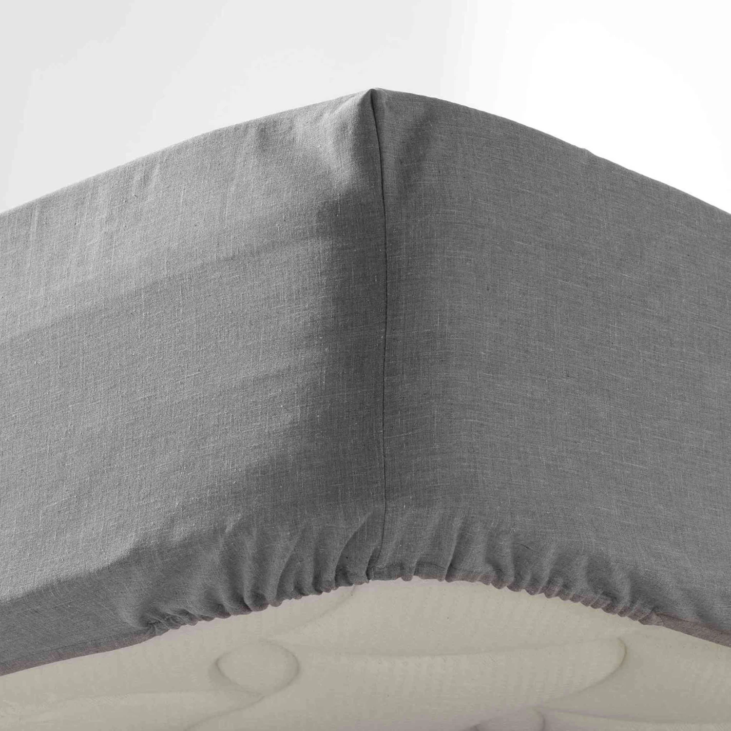 Drap Housse Polycoton Actually Gris Bonnet 30 Cm 4 Drap Housse Polycoton Actually Gris Bonnet 30 Cm – Image 2