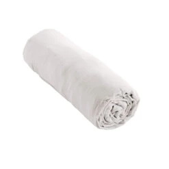 Drap Housse Double Gaze De Coton Blanc