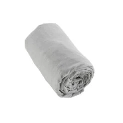 Drap Housse Flanelle Gris