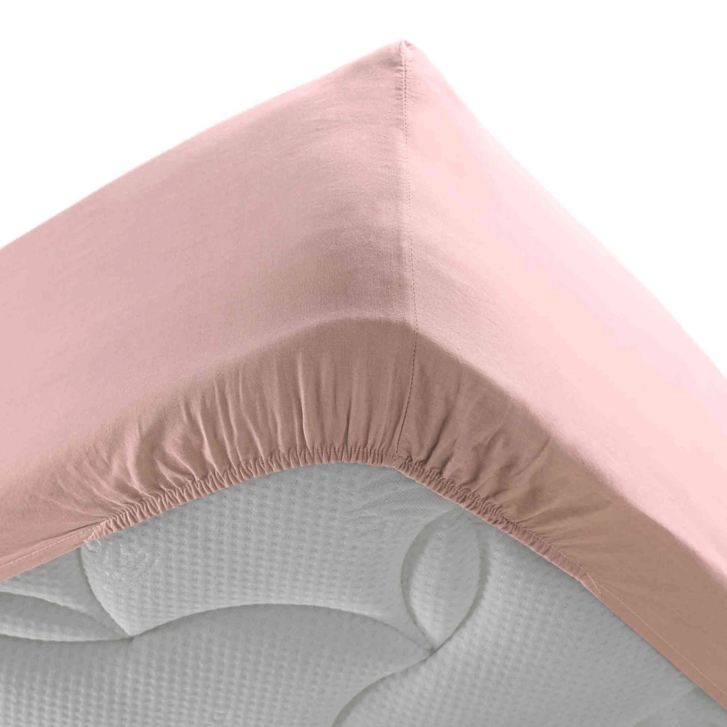 Drap Housse Coton Lavé Stonalia Rose Bonnet 30 Cm 4 Drap Housse Coton Lavé Stonalia Rose Bonnet 30 Cm – Image 2