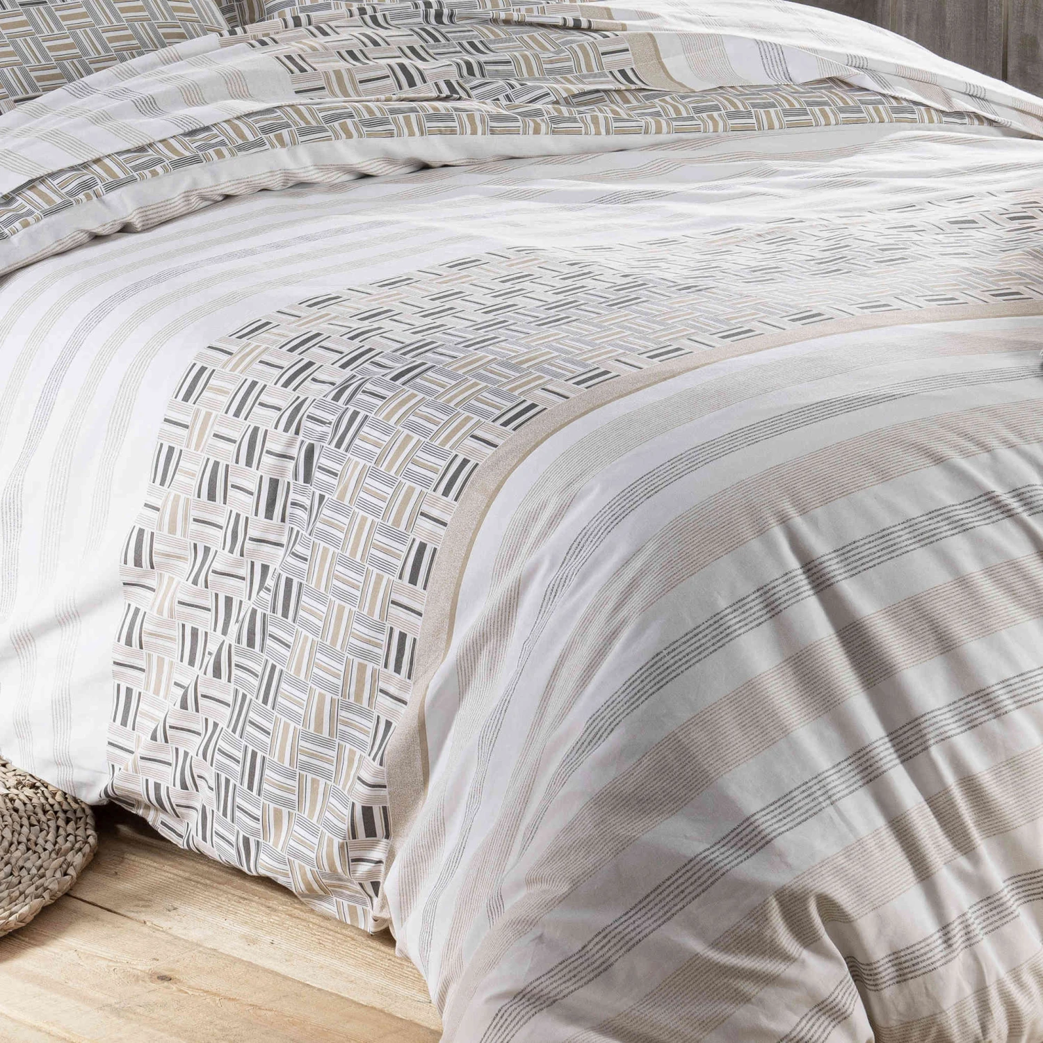 Parure De Lit Diego Gris - Tradilinge 4 Parure De Lit Diego Gris - Tradilinge – Image 2