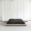 Ensemble Lit Futon Style Japonais Naturel + Tatami + Matelas Futon Noir 2 Ensemble Lit Futon Style Japonais Naturel + Tatami + Matelas Futon Noir -Magasin De Literie dock bed nat tatami futon noir 2 ambiance