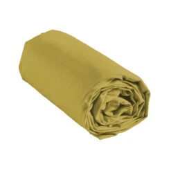 Drap Housse Coton Lavé Linette Jaune 8 Drap Housse Coton Lavé Linette Jaune -Magasin De Literie drap house linette jaune roul fond blanc