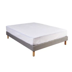 Drap Housse 100% Coton Blanc - Bonnet 27 Cm