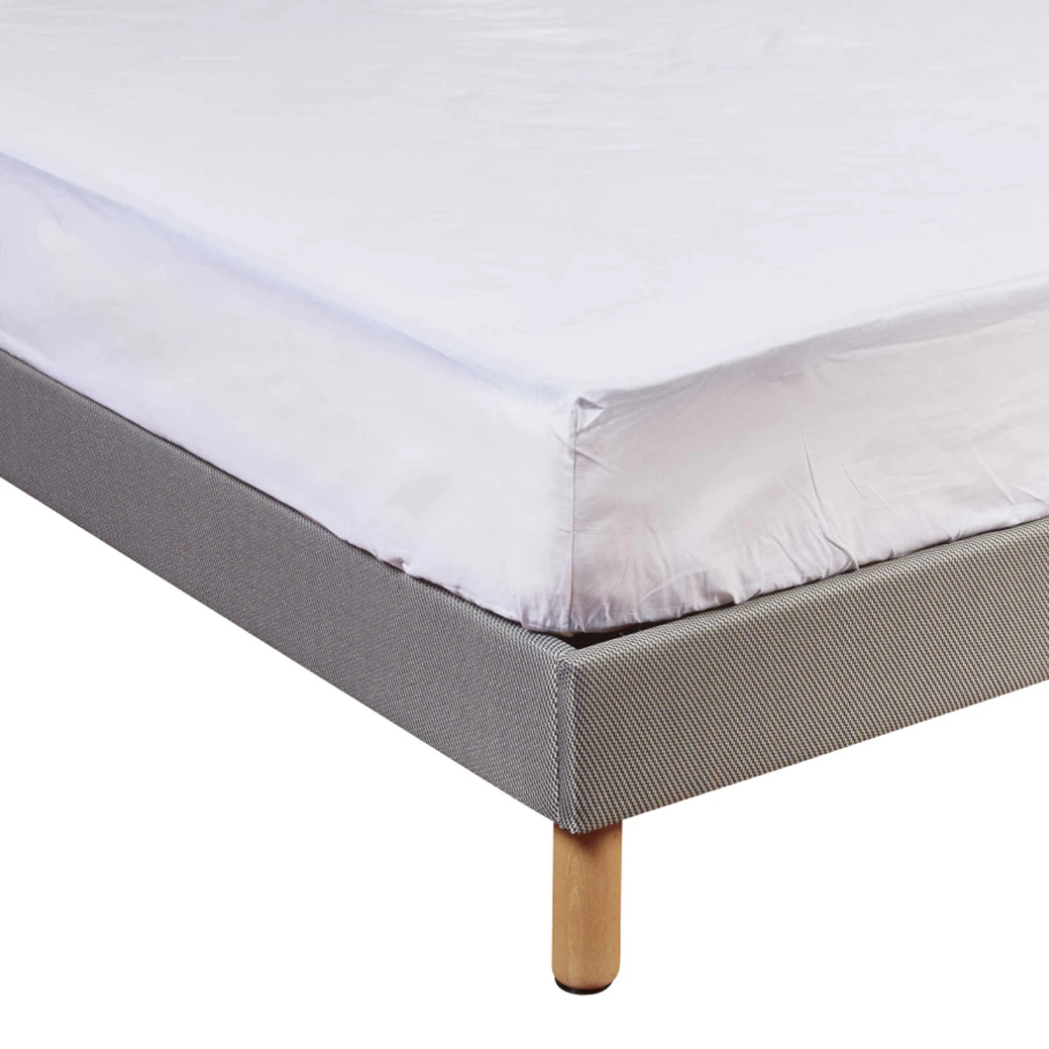 Drap Housse 100% Coton Blanc - Bonnet 27 Cm 4 Drap Housse 100% Coton Blanc - Bonnet 27 Cm – Image 2