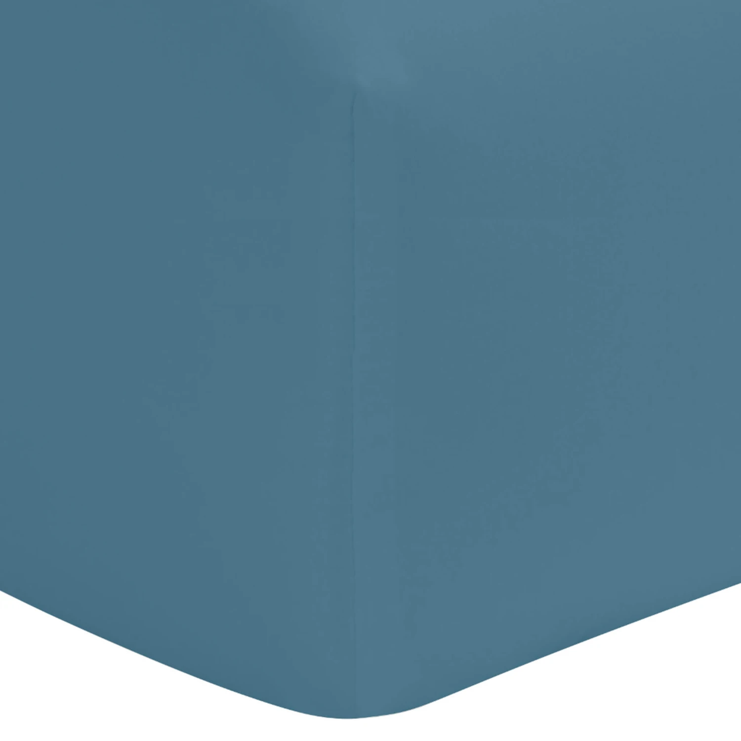 Drap Housse Bleu Minéral 100% Coton Biologique Bonnet 40 Cm 4 Drap Housse Bleu Minéral 100% Coton Biologique Bonnet 40 Cm – Image 2