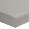 Drap Housse Gris Mastic 100% Coton Bonnet 30 Cm 2 Drap Housse Gris Mastic 100% Coton Bonnet 30 Cm -Magasin De Literie drap housse coton mastic bonnet 30 fond blanc 1