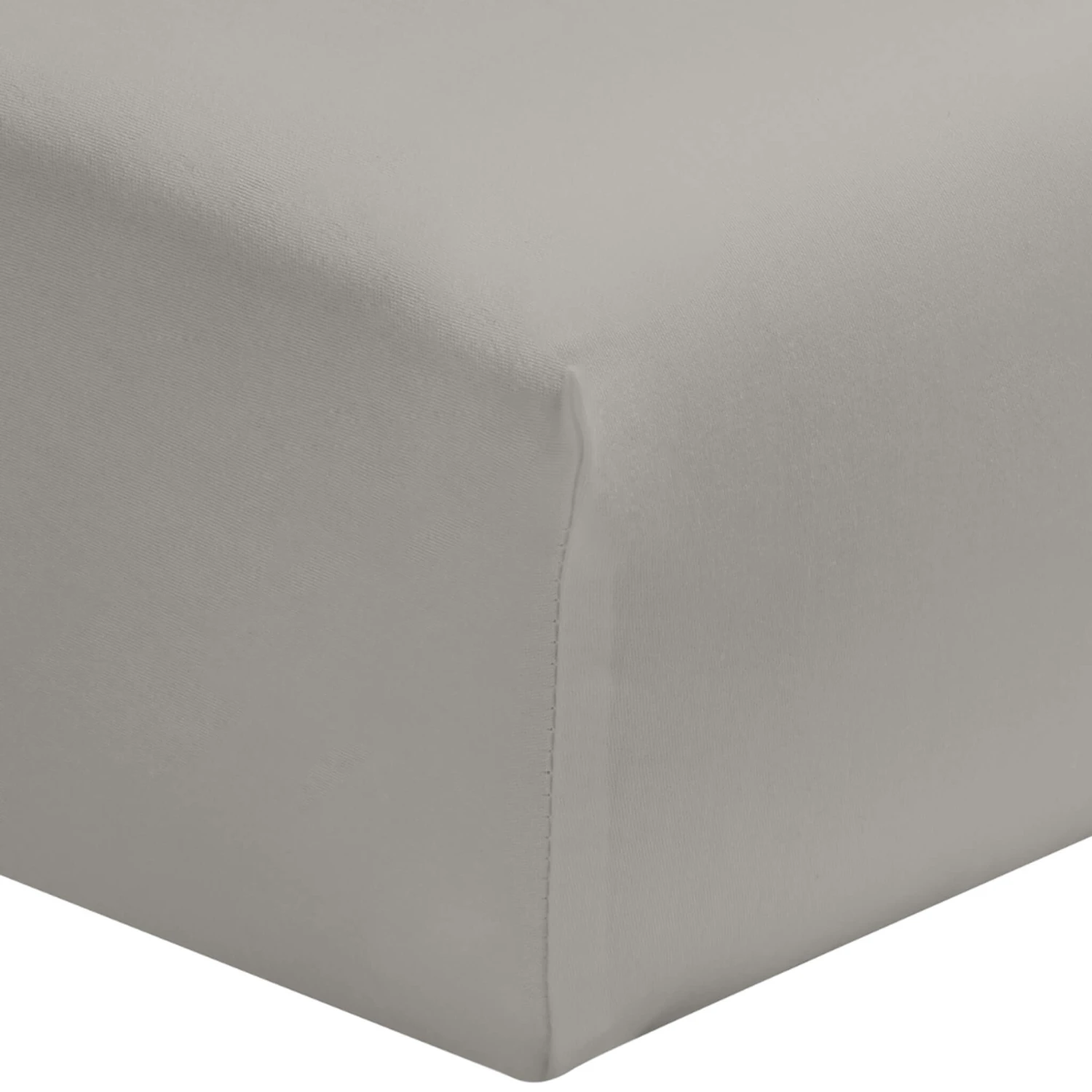 Drap Housse Gris Mastic 100% Coton Bonnet 30 Cm 4 Drap Housse Gris Mastic 100% Coton Bonnet 30 Cm – Image 2