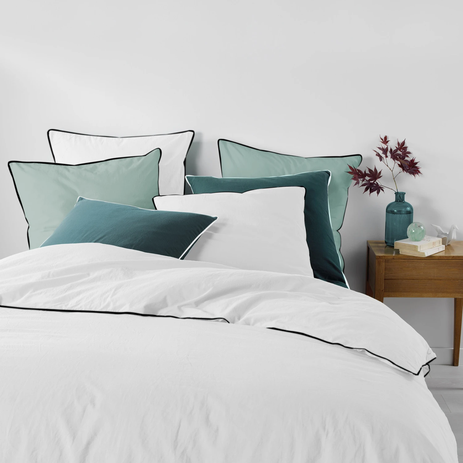 Drap Housse Coton Lavé Linette Blanc 6 Drap Housse Coton Lavé Linette Blanc – Image 4