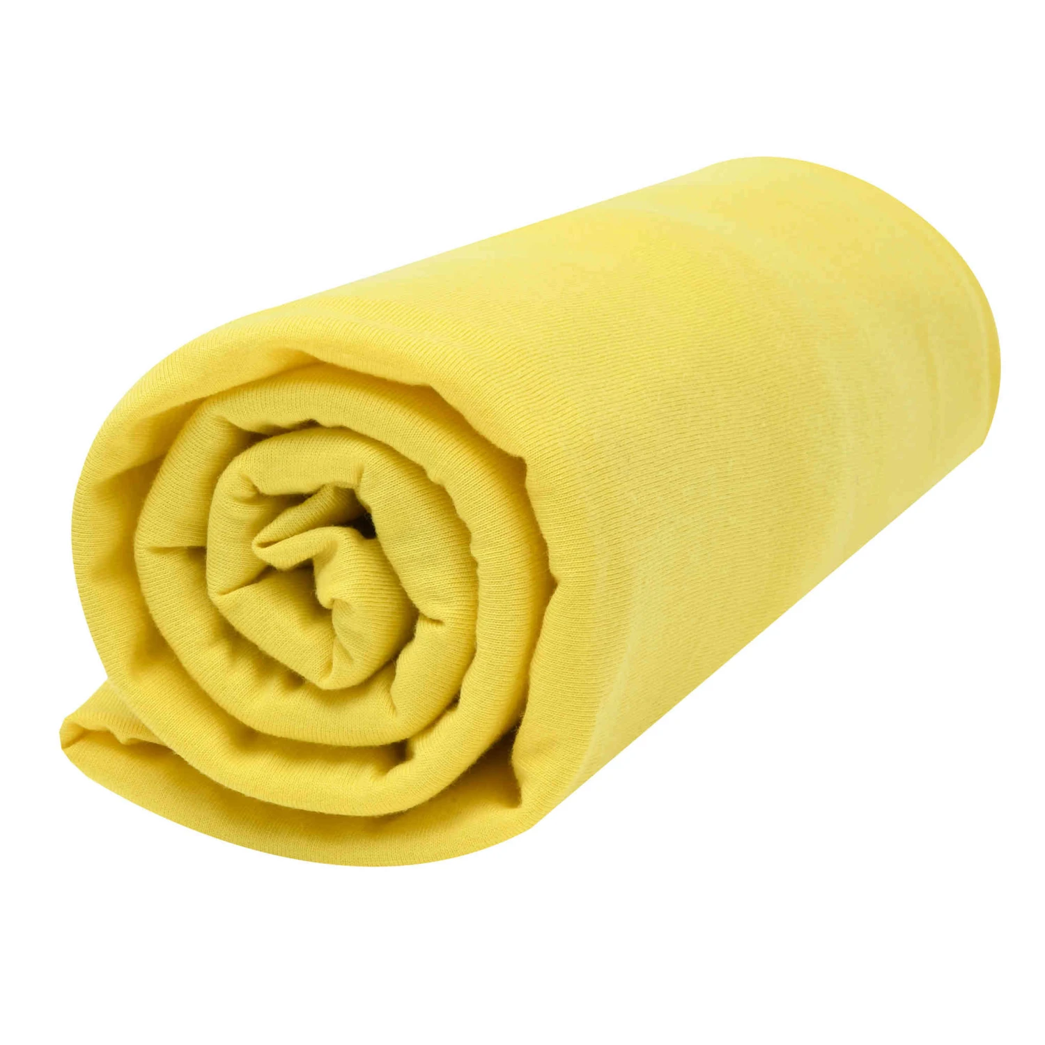 Lot De 2 Draps Housses Bébé Jersey Bio Blanc Et Jaune Or 5 Lot De 2 Draps Housses Bébé Jersey Bio Blanc Et Jaune Or – Image 3