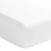 Drap Housse Percale Blanc Bonnet 40 Cm 2 Drap Housse Percale Blanc Bonnet 40 Cm -Magasin De Literie drap housse percale blanc bonnet 40 fond blanc 1