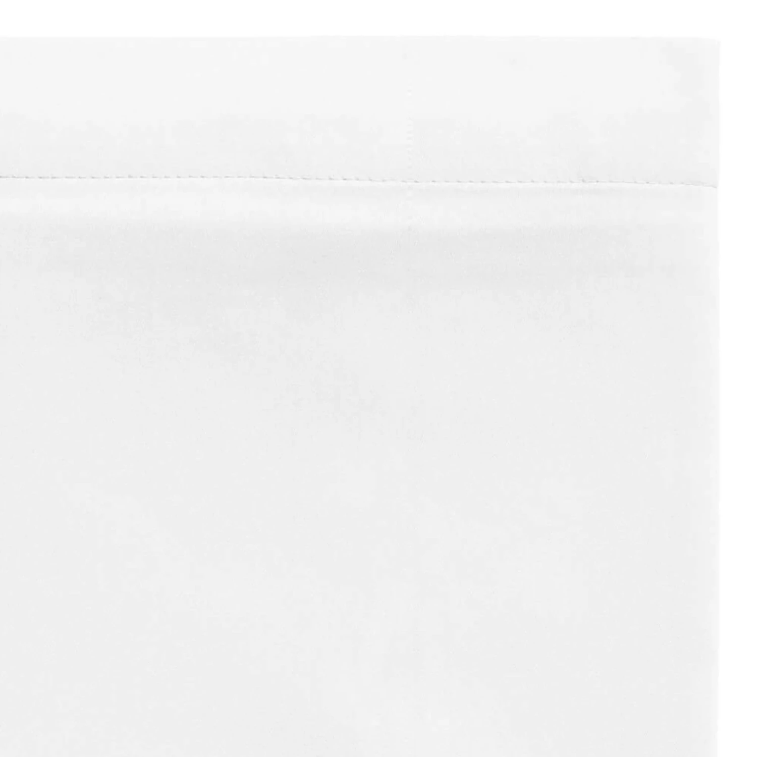 Drap Plat Blanc 100% Satin De Coton 4 Drap Plat Blanc 100% Satin De Coton – Image 2