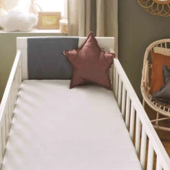 Lot De 2 Draps Housses Bébé + Alèses 2 En 1 Coton Imperméable Blanc 7 Lot De 2 Draps Housses Bébé + Alèses 2 En 1 Coton Imperméable Blanc -Magasin De Literie draphoussealeseblancambiance 4