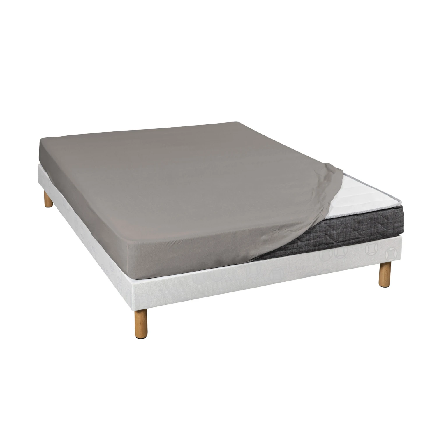 Drap Housse Gris Jersey Coton Lycra Tencel 3 Drap Housse Gris Jersey Coton Lycra Tencel