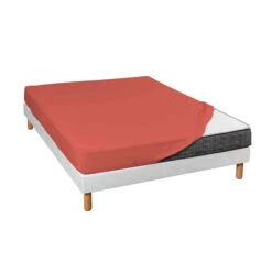 Lot De 2 Draps Housses Jersey Orange Terracotta Bonnet 30 Cm 7 Lot De 2 Draps Housses Jersey Orange Terracotta Bonnet 30 Cm -Magasin De Literie draphousseorangefondblanc 2