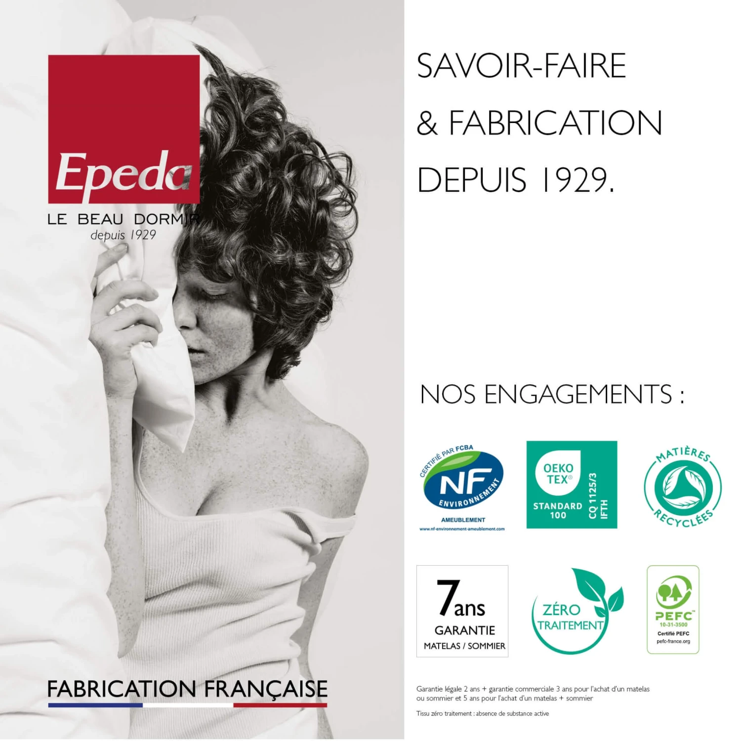 Matelas Epeda Ressorts Multi-actif Et Laine L’Échappée 8 Matelas Epeda Ressorts Multi-actif Et Laine L’Échappée – Image 6