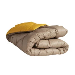 Édredon Gonflant Bicolore Taupe-or Terre De Nuit