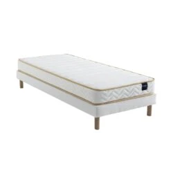 Ensemble Matelas Mousse, Sommier Lune Et Pieds Aurore 300 - SOMEO -Magasin De Literie ens aurore 300 niagara 90x 3 4 fond blanc