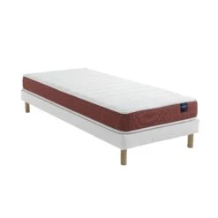 Ensemble Matelas Couchage Latex, Sommier Lune Et Pieds Crépuscule 400 - SOMEO -Magasin De Literie ens crepuscule 400 niagara 90x 3 4 fond blanc