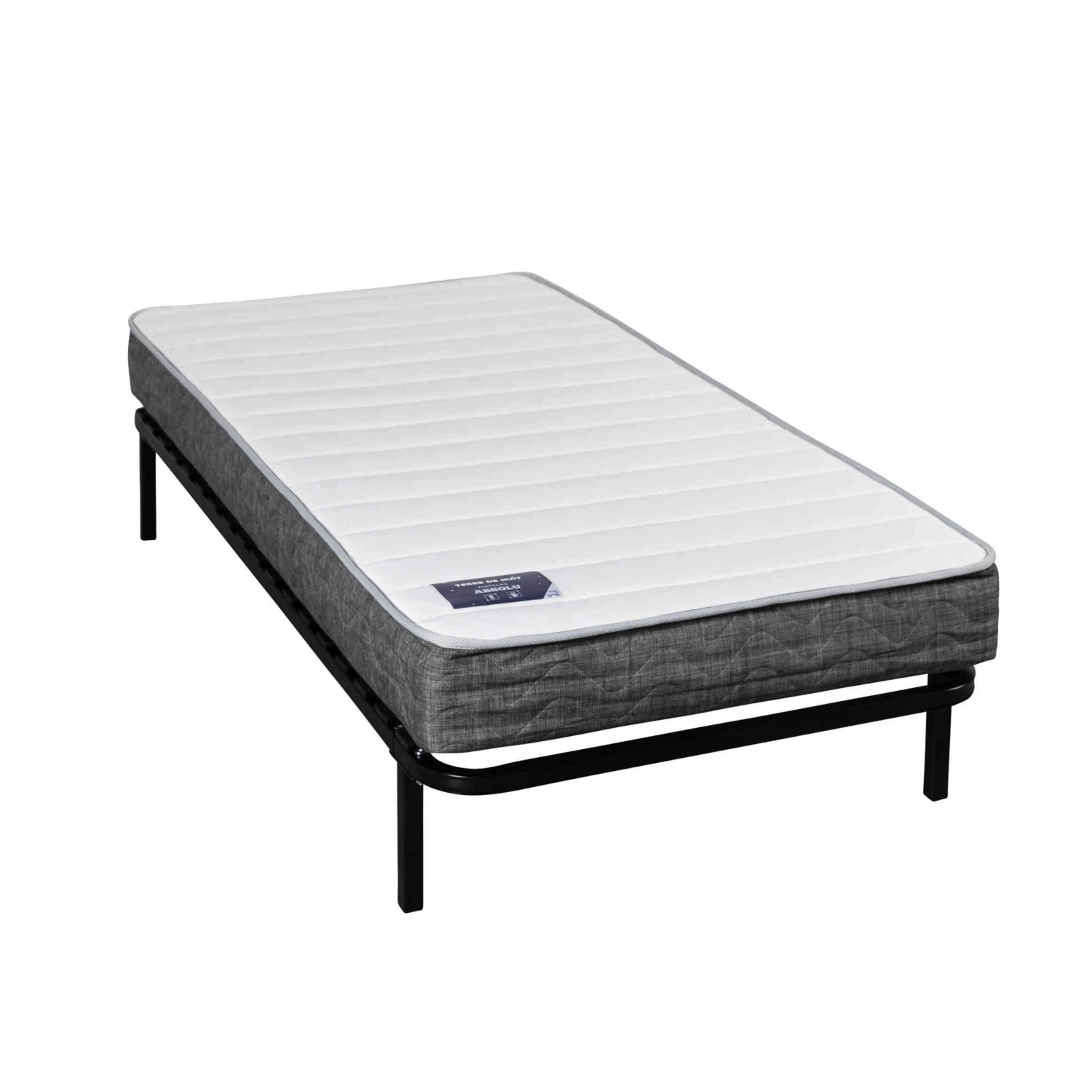Ensemble Matelas Mousse Mémoire Absolu + Cadre à Lattes - Terre De Nuit 4 Ensemble Matelas Mousse Mémoire Absolu + Cadre à Lattes - Terre De Nuit – Image 2