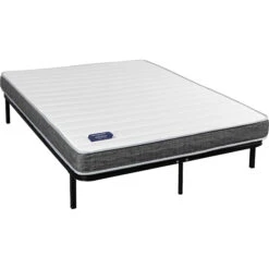 Ensemble Matelas Couchage Latex Aisance + Cadre à Lattes