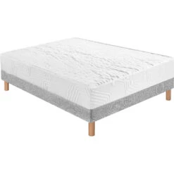 Ensemble Matelas Sommier, Mémoire De Forme Grand Confort 24cm MM8